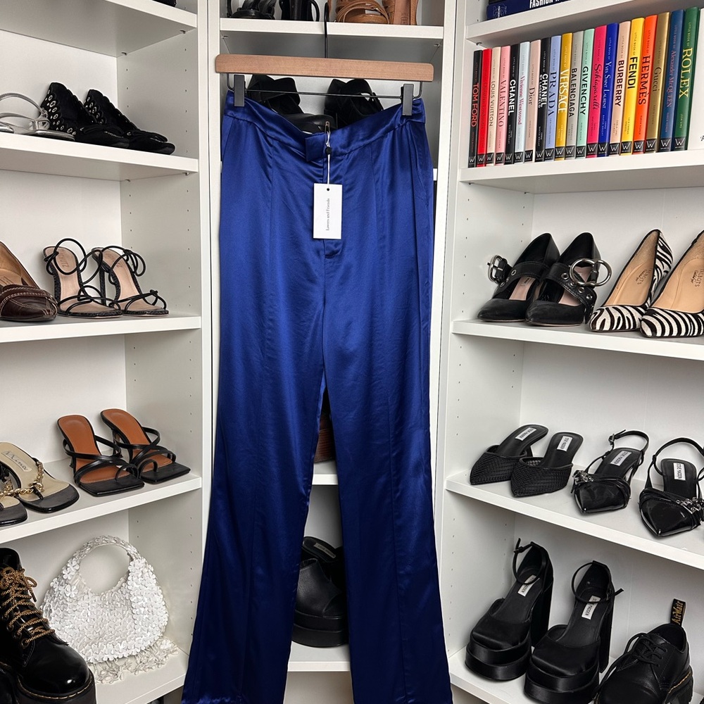 NWT Lovers + Friends Royal Blue Wide Leg Pants